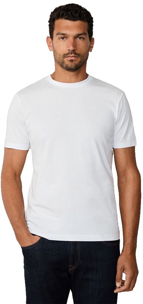 Hackett Pima Cotton T-shirt Met Korte Mouwen Wit S Man