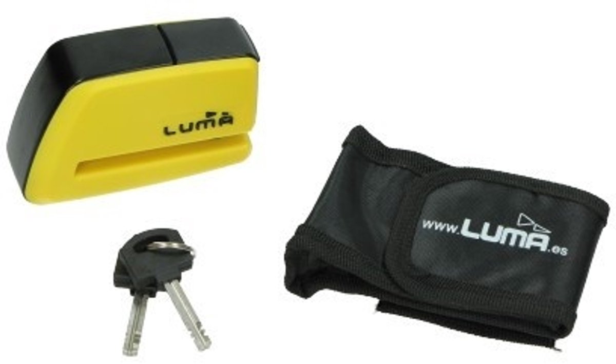 Luma slot schijfrem + tasje - Maat 5mm - Pen - Geel - 91d