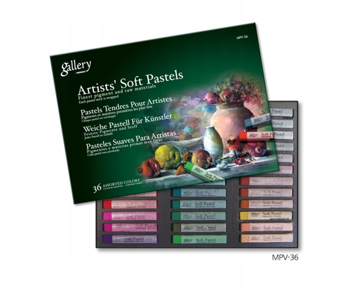 Mungyo Droge Pastels MPV-36 Set - 36 Levendige kleuren