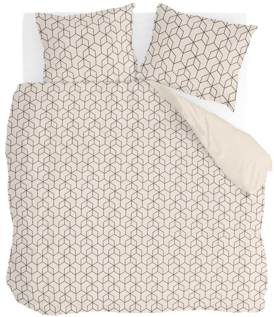 Byrklund Dekbedovertrek Sharp Angles - 240x220 - 100% Polyester - Beige