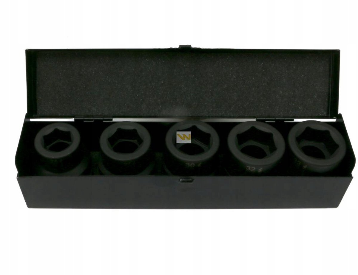 5-delige 1" slagdoppenset CrMo DIN 3129