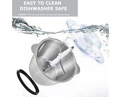 Mini Food Chopper 400W - Elektrische Groentehakker en Babyvoeding Chopper met Roestvrijstalen Kom