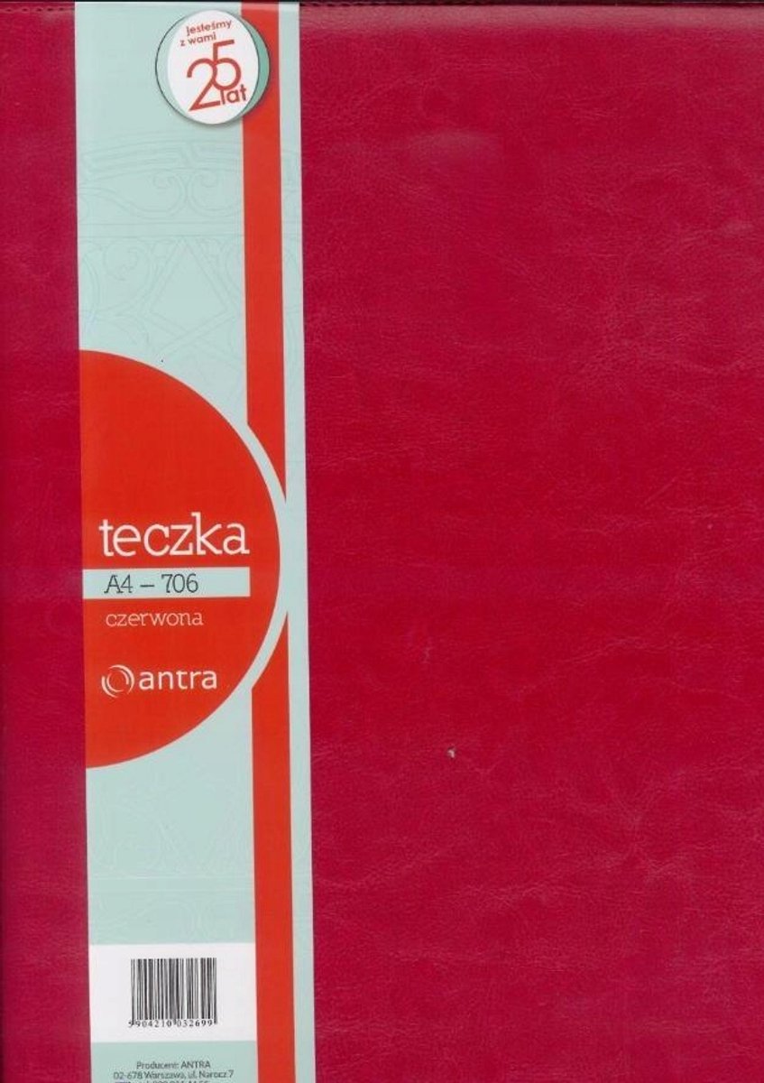 Antra A4 Organizer Map - Rood - Opvouwbaar met Notitieblok