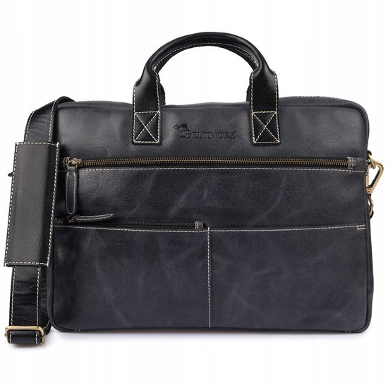 Castelijn & Beerens 13.3 inch leren laptoptas Rien cognac