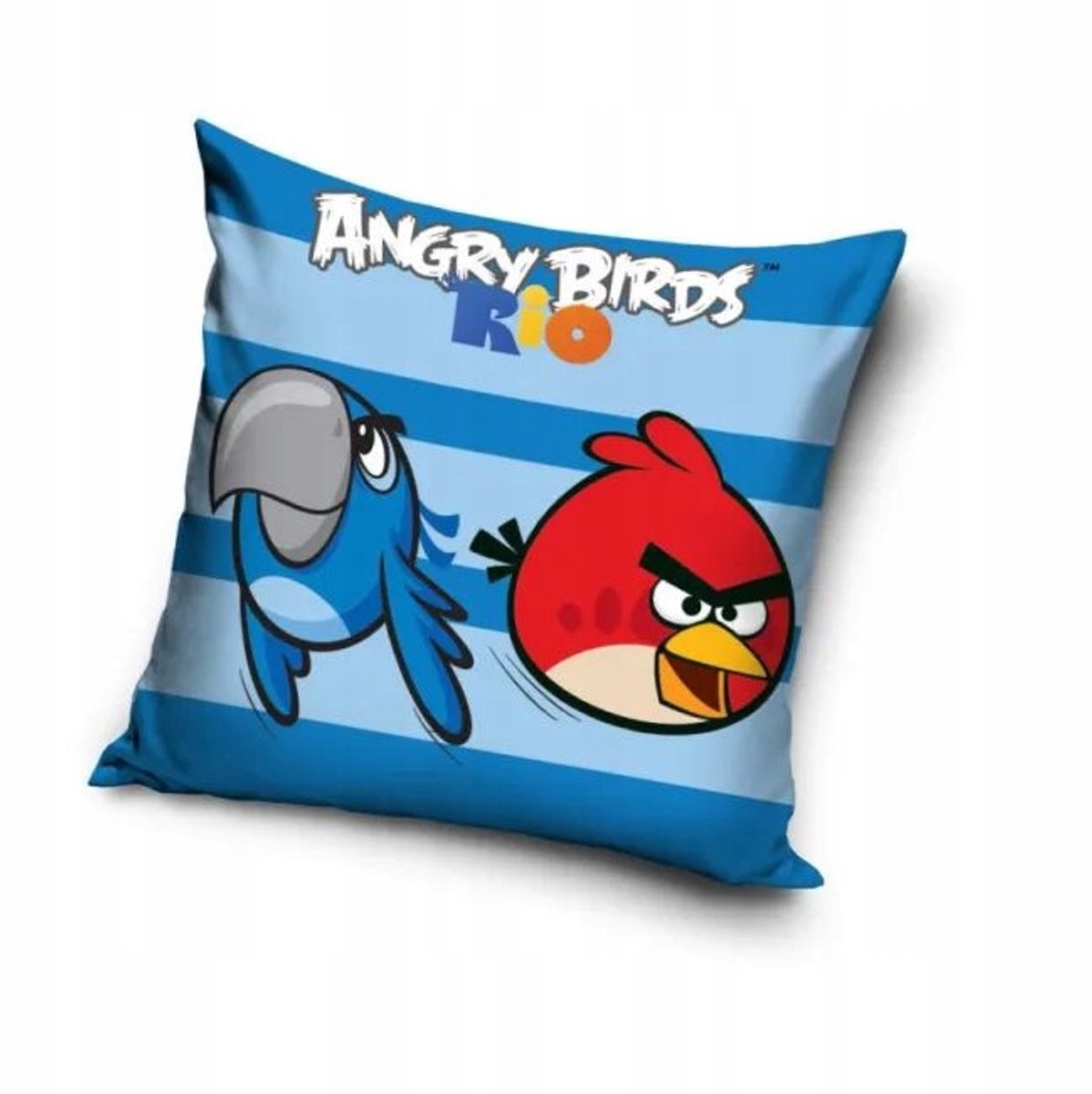 Katoenen Kussensloop Angry Birds Blauw 40x40 cm