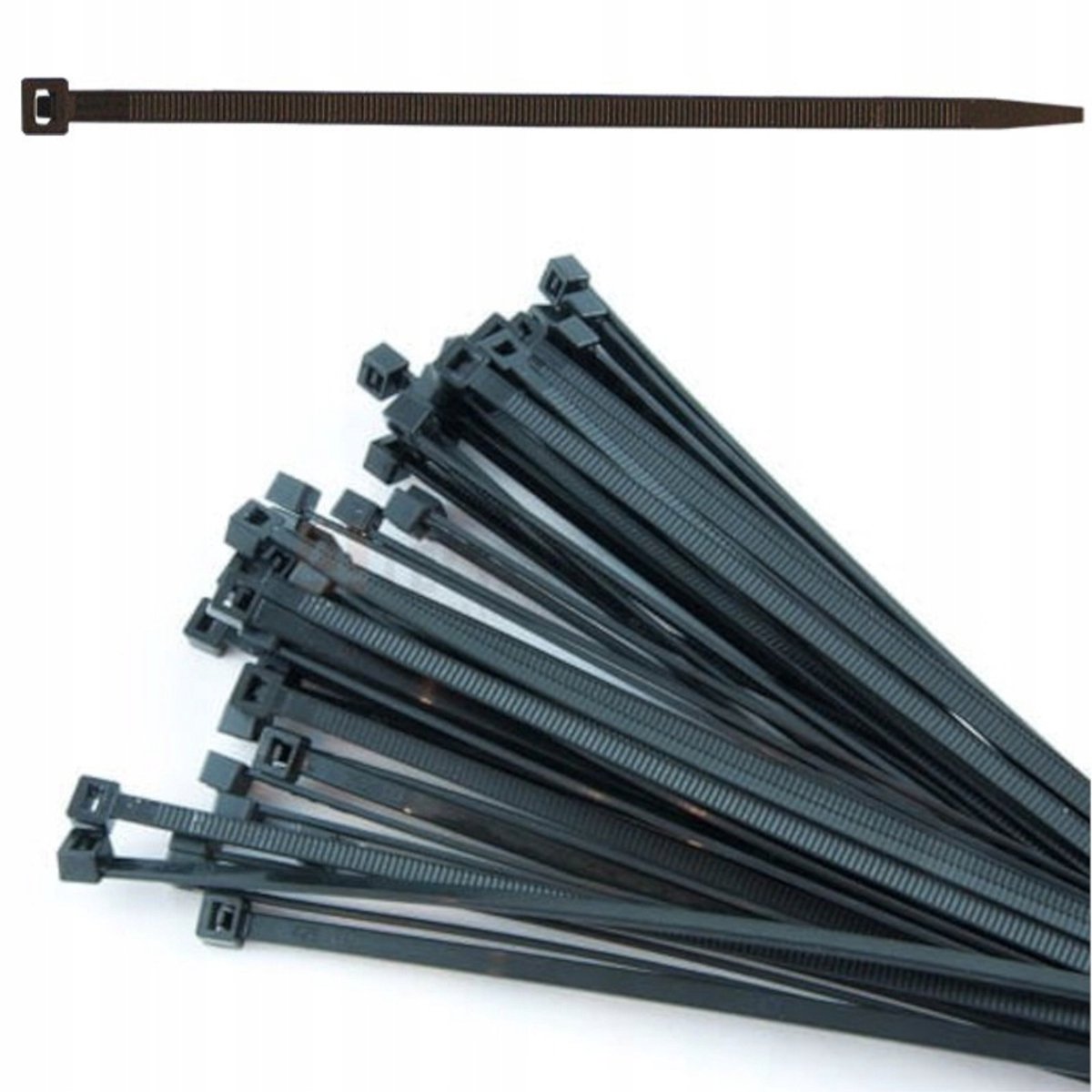 Zwarte Kabelbinders 100 stuks - 300x7,6mm