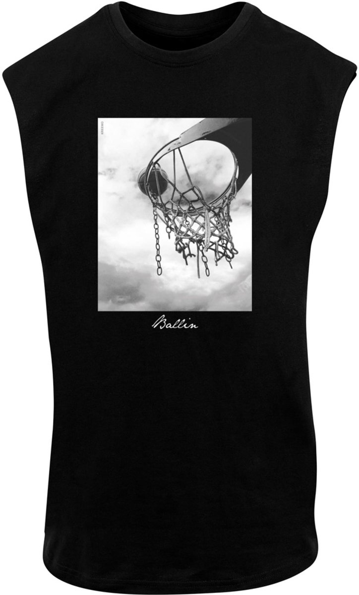 Mister Tee Ballin 2.0 Mouwloos shirt M Zwart