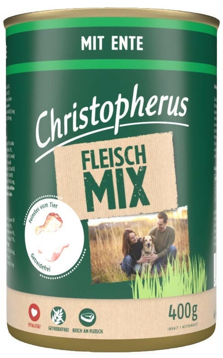 Christopherus vleesmix 6x400g - met eend