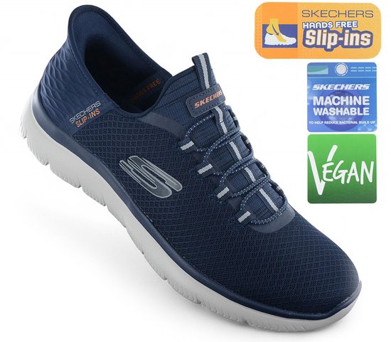 Skechers Summits - High Range Slip-Ins 232457-NVY, Homme, Bleu Marine, Baskets pour femmes, taille: 42.5