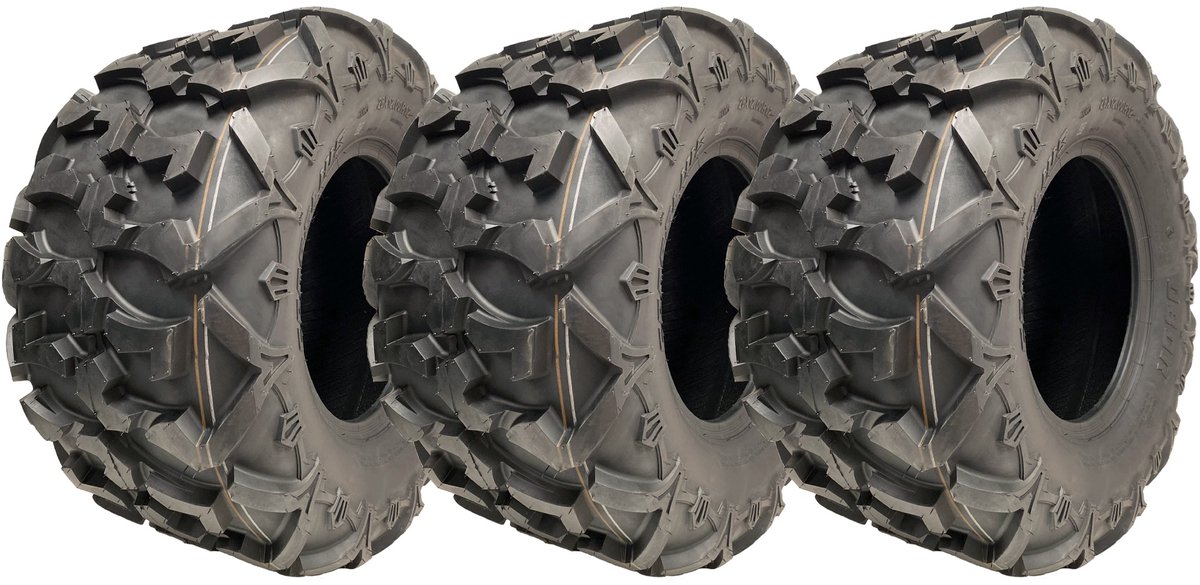 26x12.00R12 ATV-banden (305/60R12) 6-laags OBOR Cornelius 75J, goedgekeurd voor de openbare weg (set van 3)
