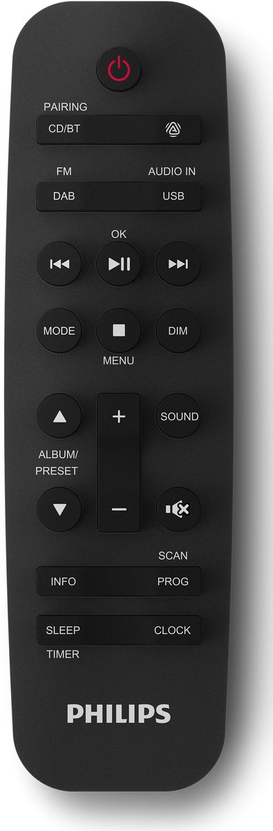 PHILIPS TAM4505M2/12 Micromuzieksysteem - DAB+ / FM Radio - CD - streaming - Auracast - 80W - Bluetooth 5.4 - Donkergrijs / zwart thumbnail 6