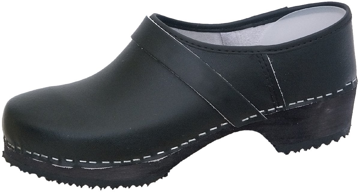 SALIHA® Casual schoenen Klompen (gesloten hiel) zwart