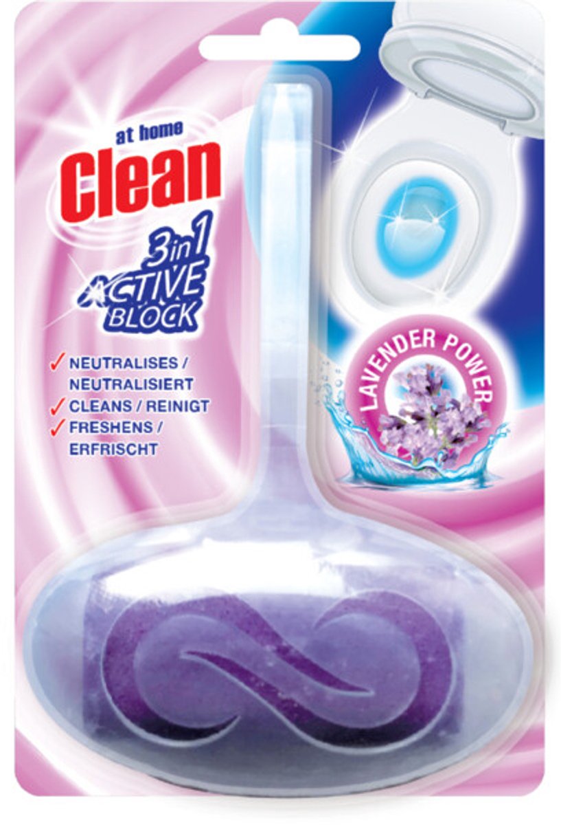 At Home Toiletblok 3-in-1 Lavender - 6 x - Voordeelverpakking