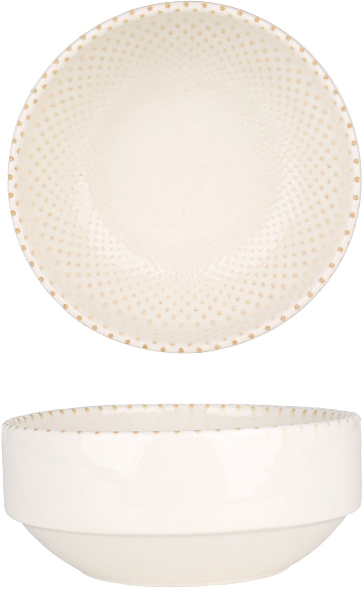 Rinart Serveerschaal - Punto - Porselein - 10 cm (200cc) - set van 2