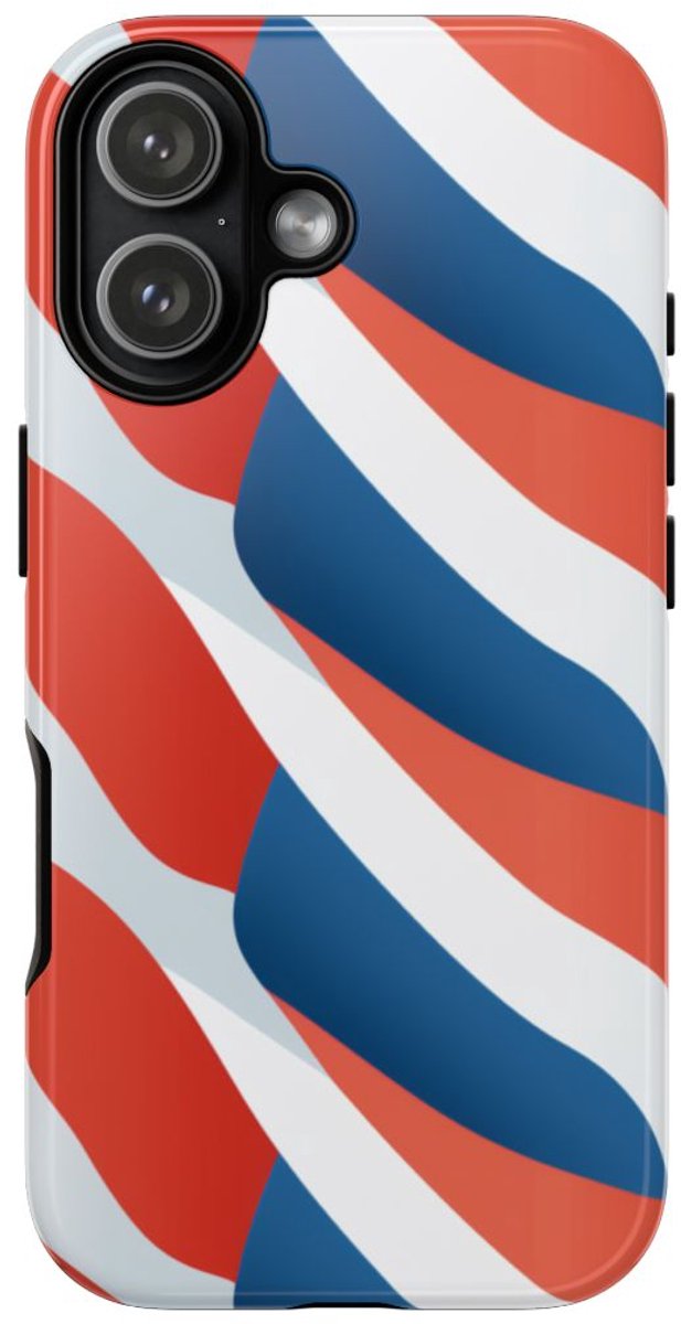 Minimalistisch Frans Vlagpatroon – Telefoonhoesje Geschikt voor iPhone 17