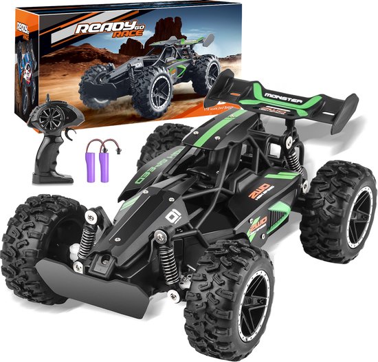Afstandsbediening auto voor kinderen - 2,4 GHz 1:18 hoge snelheid 20 km/u RC AUTO speelgoed - elektrische 2WD speelgoedauto RC Monster - Trucks voor vakanties verjaardag
