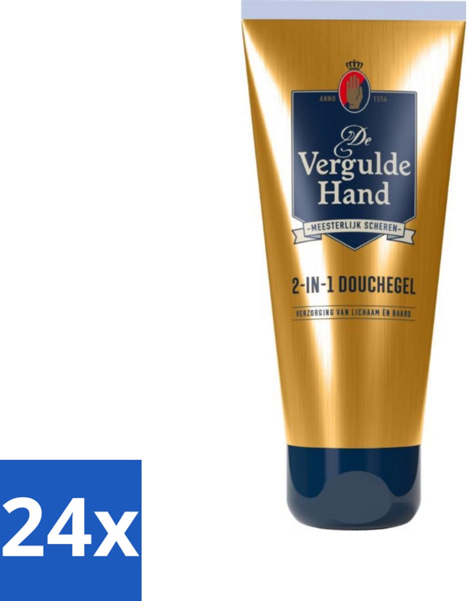 24 x De Vergulde Hand - Shower Gel - 2 in 1 - 200 ml - Douchegel - 2 In 1 - Vergulde Hand - Reinigen En Verzorgen - Huid Verzorging