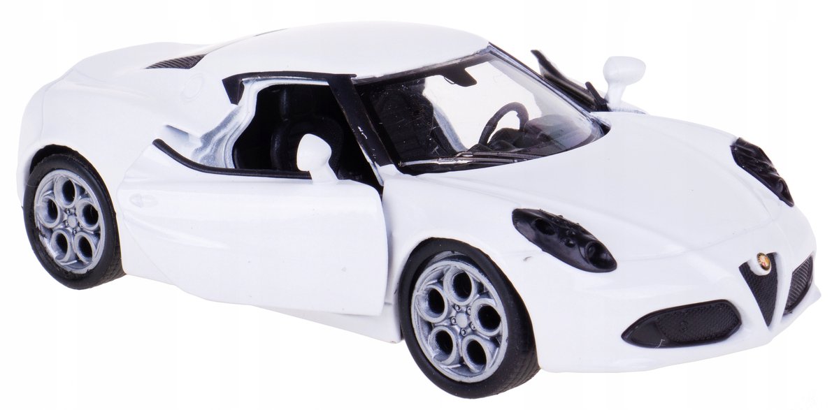 Welly Alfa Romeo 4C Metaal Model Auto 1:32 Wit - Speelgoed