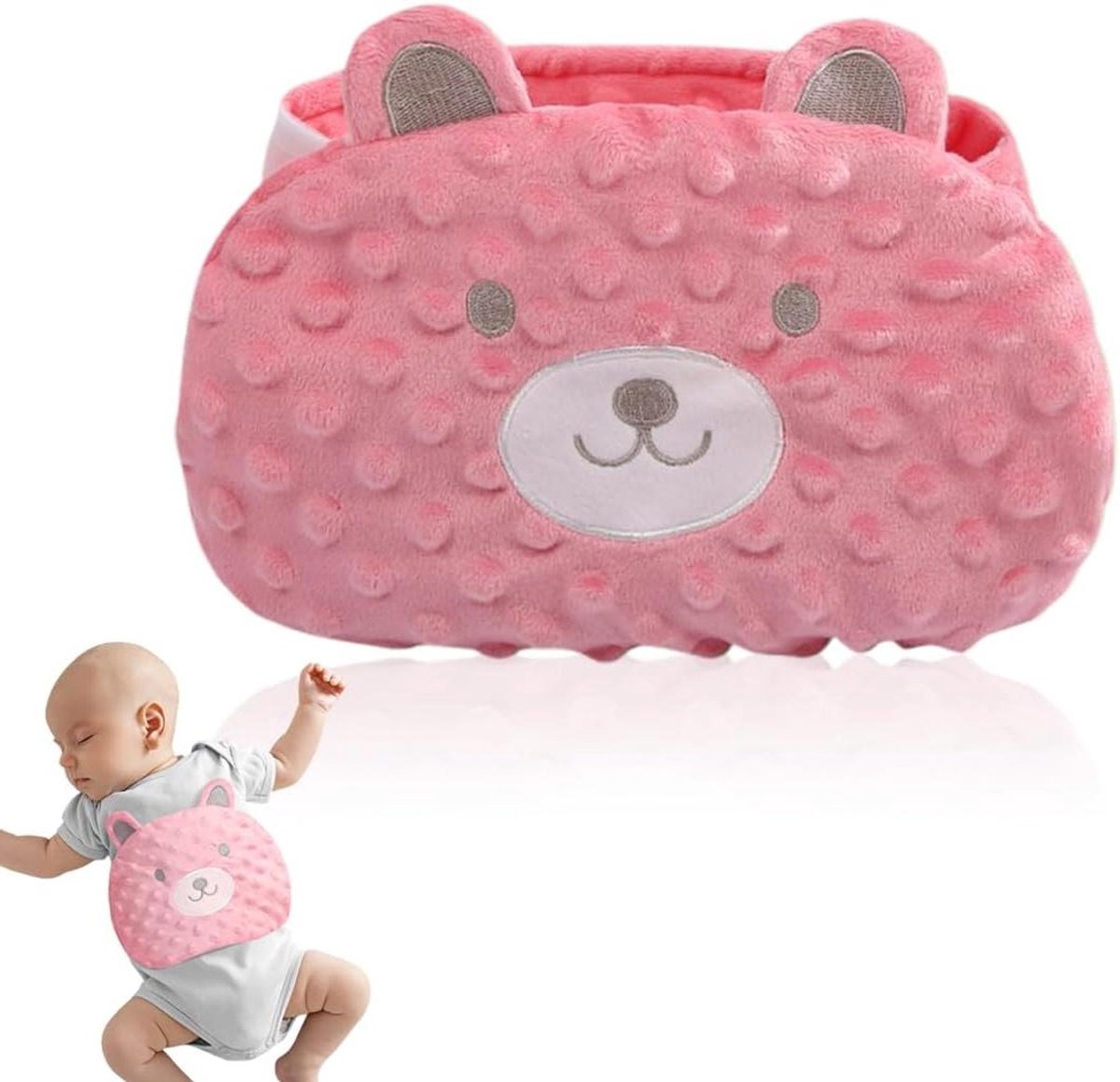 Provento - Roze warmwaterkruik anti-koliek riem voor baby’s en peuters met rustgevende warmte