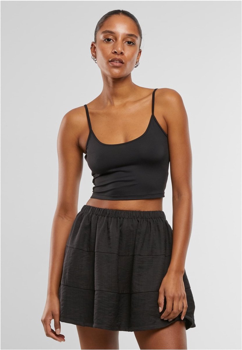 Urban Classics Basic Low Back Neckline Mouwloze top 3XL Zwart