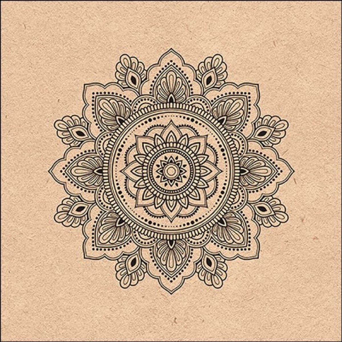 Ambiente Servetten 33x33cm Mandala Nature 20 stuks