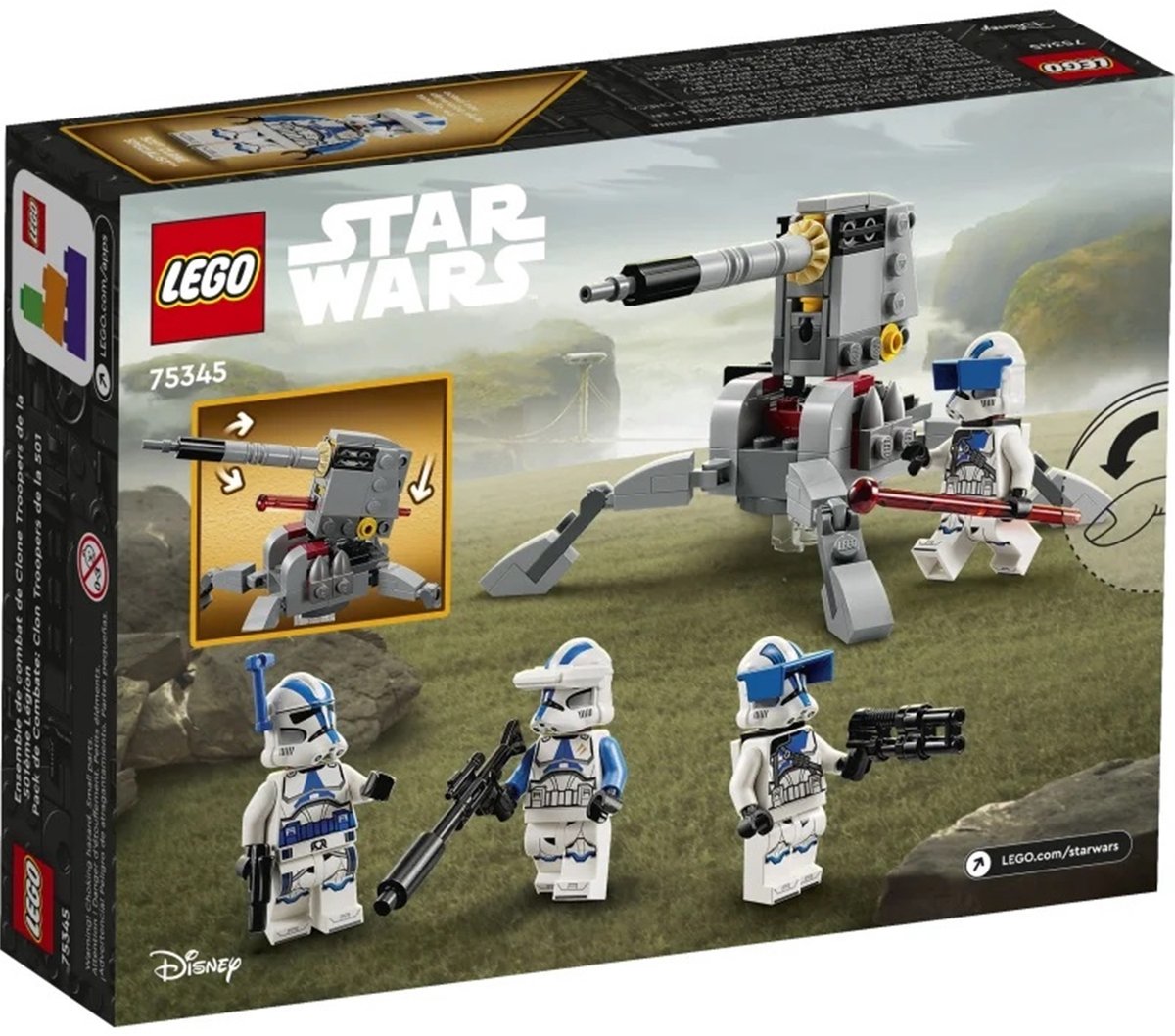 LEGO Star Wars 501st Clone Troopers Battle Pack Bouwbaar Speelgoed met Minifiguren - 75345 — afbeelding 14