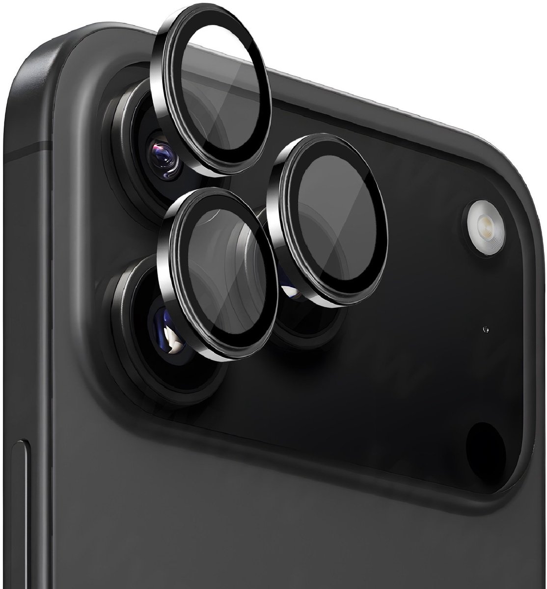 Camera Lens Screen Protector Geschikt voor iPhone 17 Pro / iPhone 17 Pro Max Titanium Gray - Screenprotector - Camera Protector iPhone 17 Pro Max