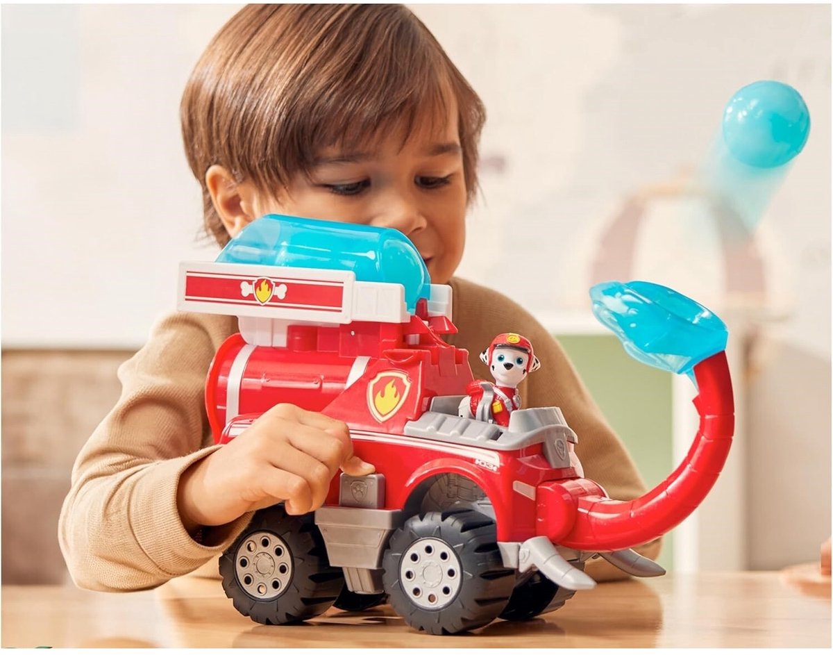 PAW Patrol Jungle Pups - Marshall's Olifant-brandweerwagen met projectielwerper - speelgoedauto met speelfiguur — cadeau in Spellen & Speelgoed - foto 2