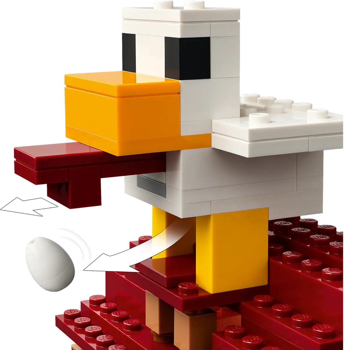 LEGO Minecraft De Ghast-Ballon Aanval op het dorp - 21273 — afbeelding 4