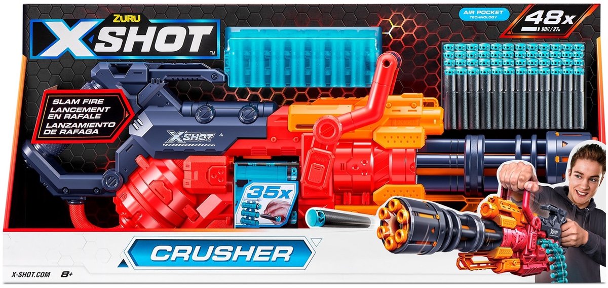 ZURU X-Shot Excel Crusher met 48 Darts