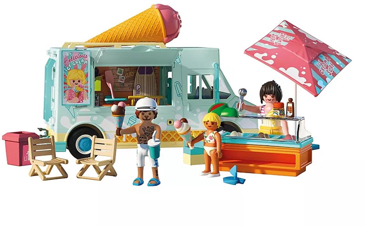 PLAYMOBIL My Life: IJscowagen met surfshop - 71904 — afbeelding 4
