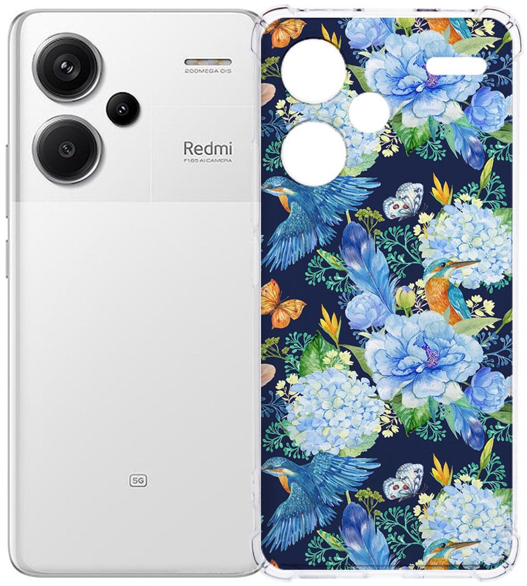 Xiaomi Redmi 13 Pro Plus Hoesje - IJsvogel TPU Antishock