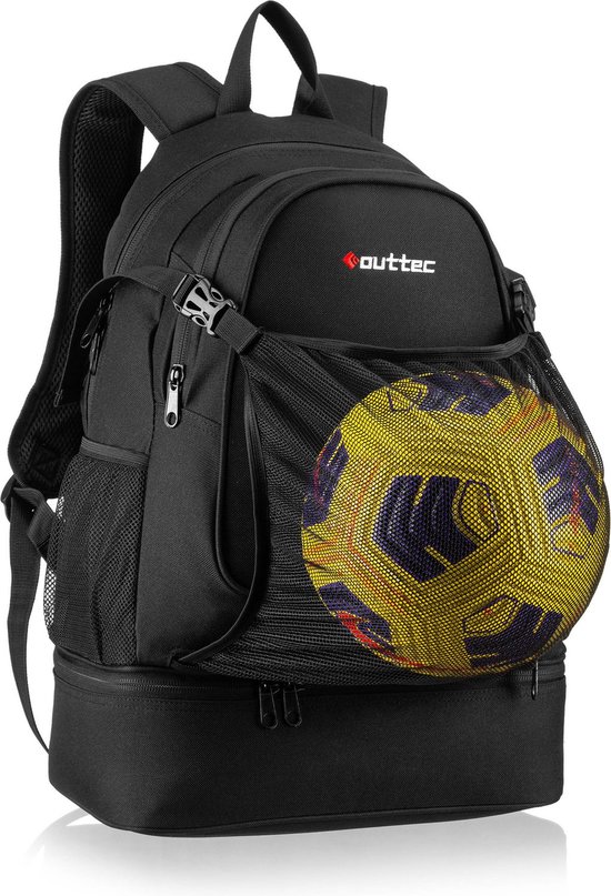 Outtec® Rugzak met Bodemvak- Sportrugzak - Schoolrugzak - School Rugzak - Unisex - Waterdichte Bodem - voor Voetbal, Training, School