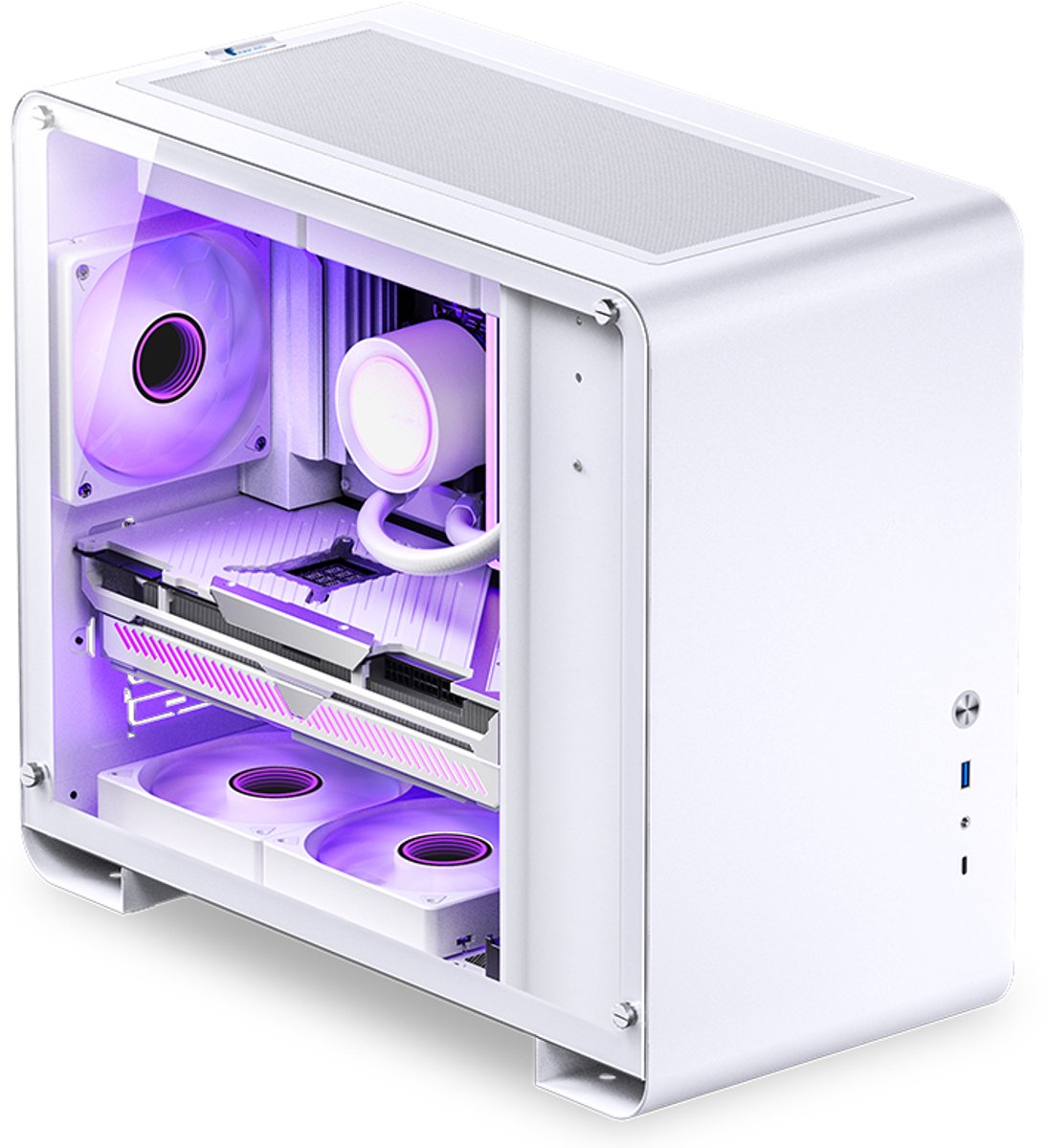 Jonsbo U4 Mini White Computerbehuizing Mini Tower Wit - afbeelding 7