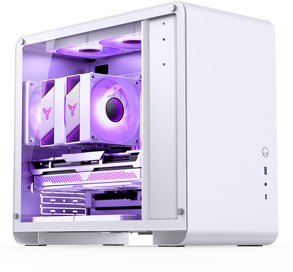 Jonsbo U4 Mini White Computerbehuizing Mini Tower Wit - afbeelding 4