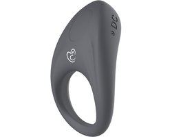 EasyToys Ring Play – Grijs Cockring – Penisring – Vibrerende Cockring voor Mannen en Stellen – Penis Stimulator – Seksspeeltje voor Koppels – Oplaadbaar via USB – Waterdicht – Intiem Sex & Seks Speeltje – Discreet Cadeau voor Mannen