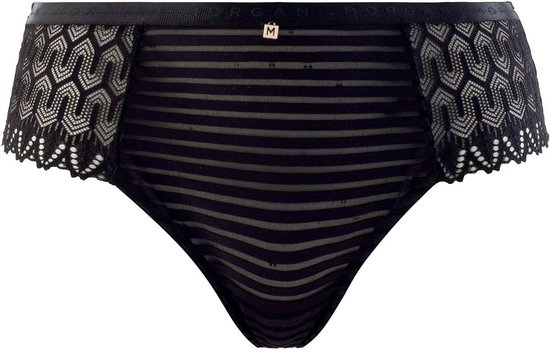 Channo Tanga voor dames van zacht nylon: Onzichtbare elastische en ademende slips 5er Pack Vison M