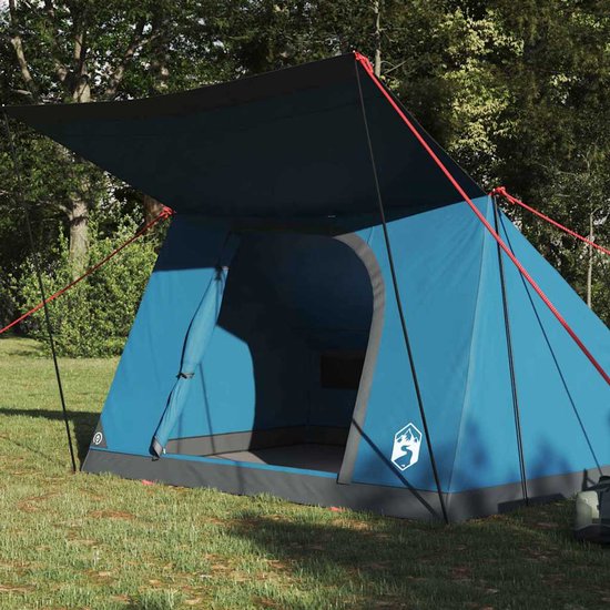 vidaXL - Tent - Blauw - 223 - x - 163 - x - 130 - cm van Vidaxl — afbeelding 2