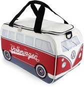 BRISA VW Collection - Volkswagen geïsoleerde koel-warmte-thermo-picknick-lunchbox voor levensmiddelen in T1 Bulli Bus-design (petrol & bruin/25 l)