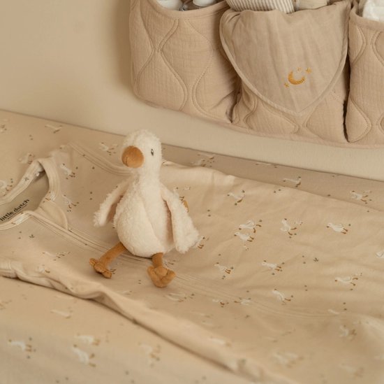 Aankleedkussenhoes - Beige - Newborn Naturals - Little Goose — afbeelding 3