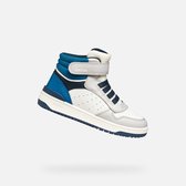 GEOX WASHIBA TIENERS Sneakers - WIT/LICHTGRIJS - Maat 35