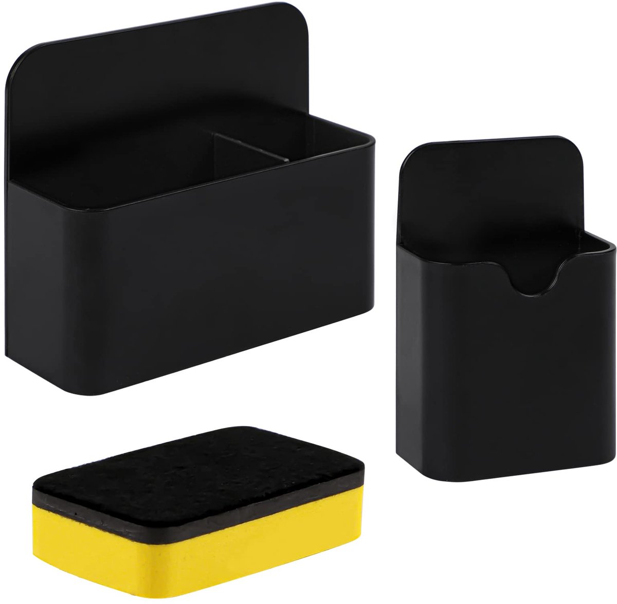 Magnetische Pennenhouder - Set van 2 - Voor pennen en potloden - Zwart