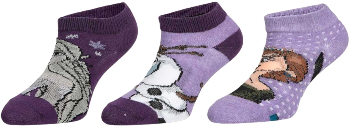 Disney Frozen - sneakersokken - 3 paar - maat 27-30