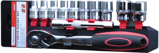 HBM 108 Delige Doppenset met Premium Ratels