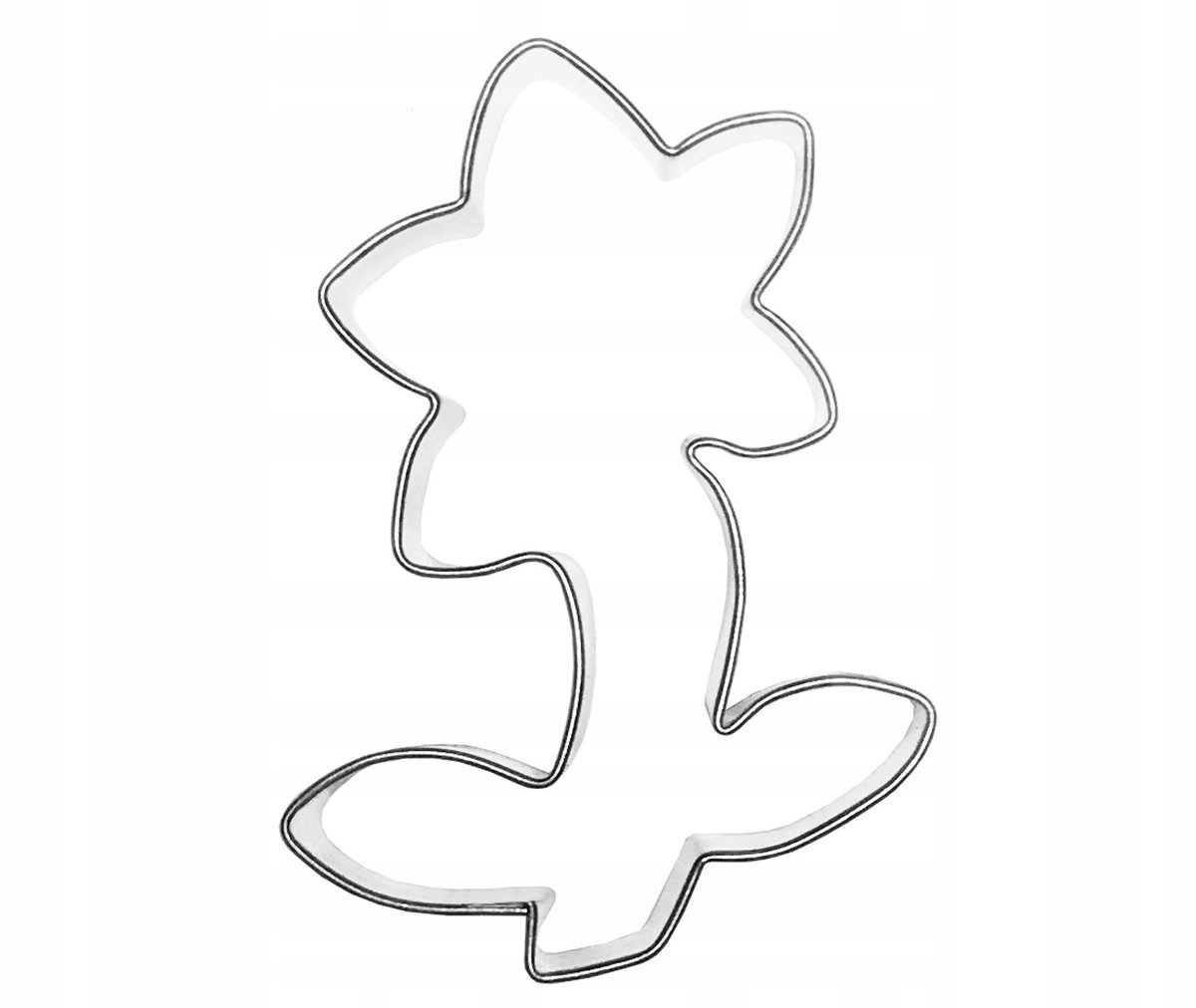 Narcis koekjesvorm 6 cm - metalen uitsteker voor bakken