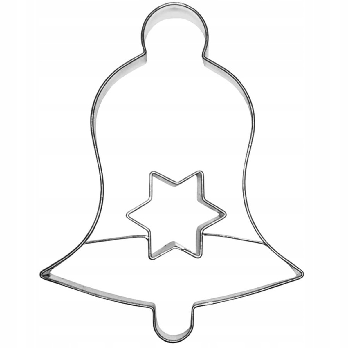Kersttaartvorm Klok met Ster - Metaal 83 mm