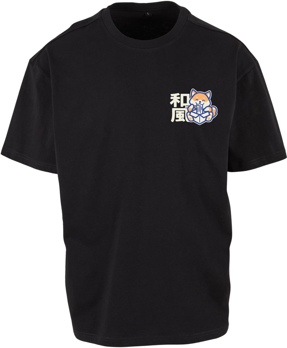 Mister Tee Yummy Noodles Oversize Heren Tshirt XS Zwart