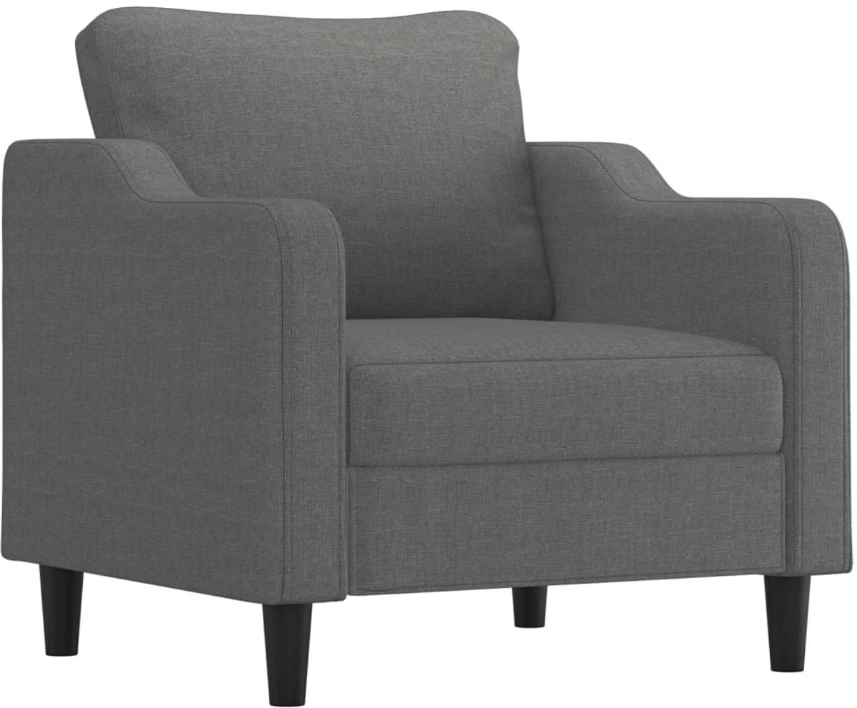 Fauteuil - Relaxzetel - Relaxstoel - Relaxfauteuil - Stoel - Met armleuning - Voor één Persoon - Donkergrijs