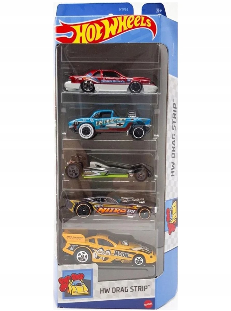 Hot Wheels 5-Pack Voertuigen HW Drag Strip HTV54