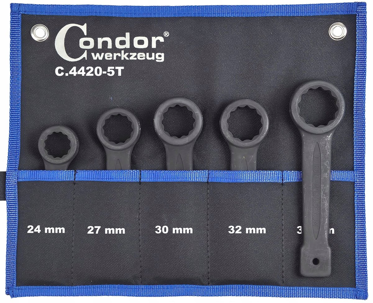 Hamerset 24-36 mm, 5-delig, chroom-molybdeen staal